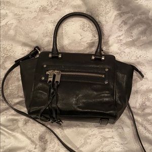 Small Milly Leather Tote/Crossbody